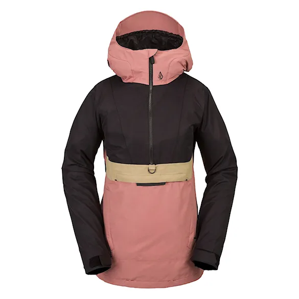 Bunda na snowboard Volcom Wms Ashfield Pullover earth pink 2024 - 1