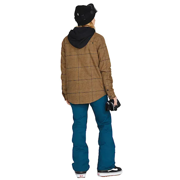 Kurtka snowboardowa Volcom Wms Hooded Flannel caramel 2023 - 3
