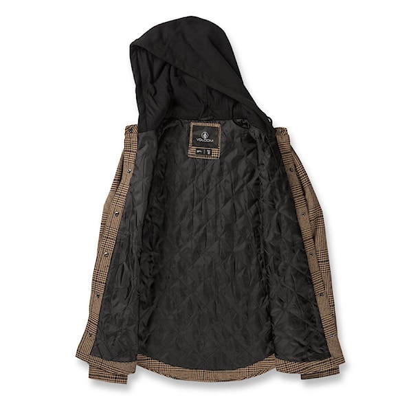 Kurtka snowboardowa Volcom Wms Hooded Flannel caramel 2023 - 6