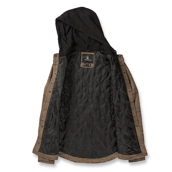 Kurtka snowboardowa Volcom Wms Hooded Flannel caramel 2023 - 6
