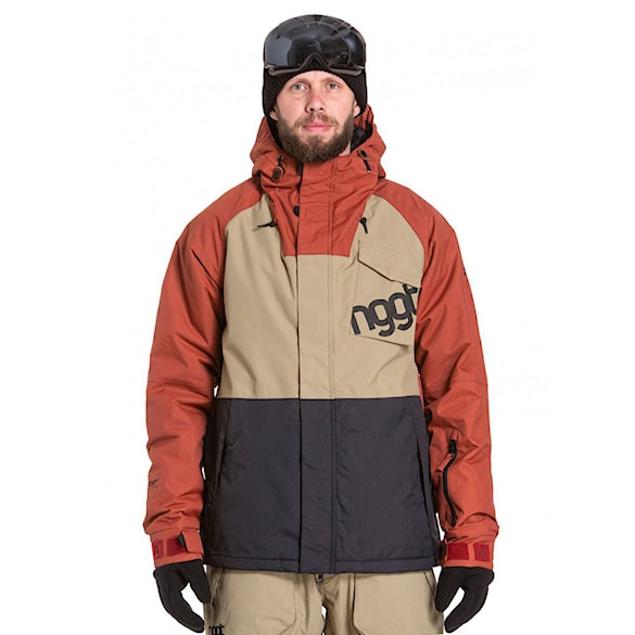 Kurtka snowboardowa Nugget Rover sand/picante/black 2020 - 1