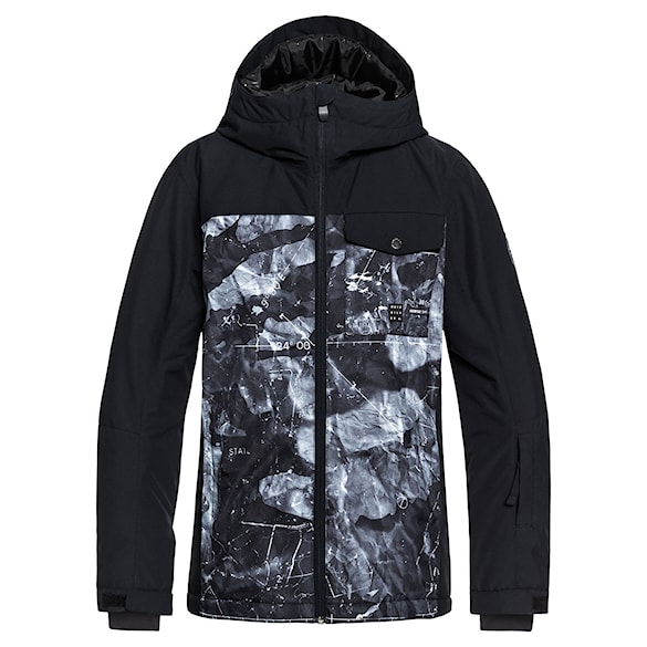 Bunda na snowboard Quiksilver Mission Block Youth black/tannenbaum 2019 - 1