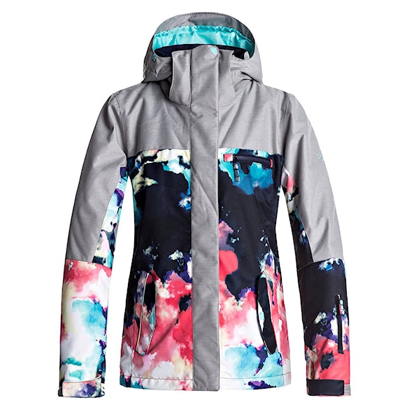 Bunda na snowboard Roxy Jetty Block neon grapefruit/cloud nine 2018 - 1