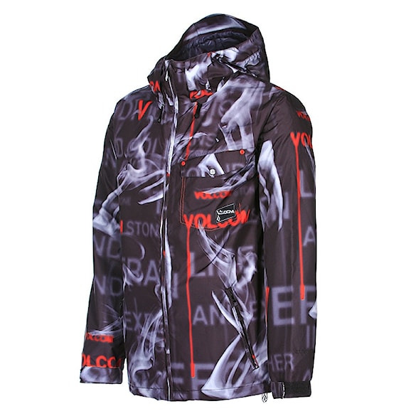 Bunda na snowboard Volcom Construct text smoke 2013 - 1