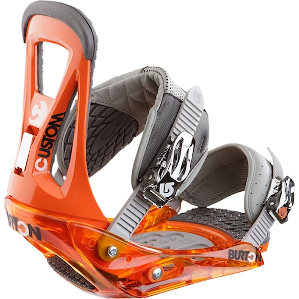 Vázání na lyže Burton Custom clearly orange - 1