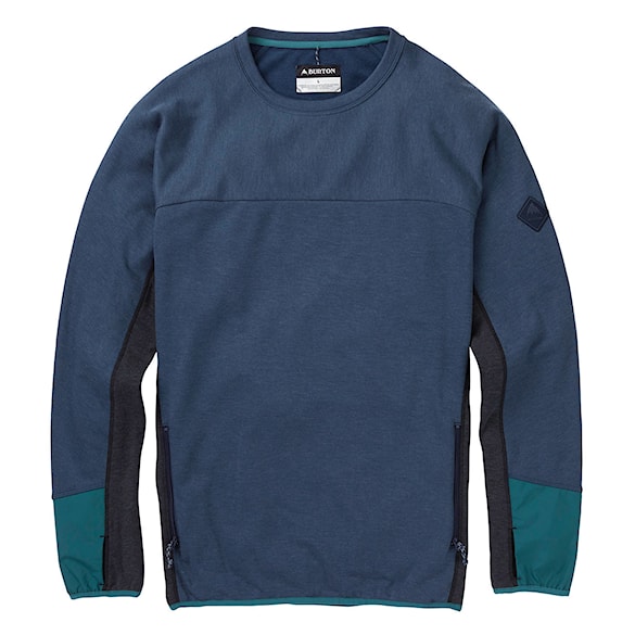 Technická mikina Burton Minturn Crew mood indigo heather 2019 - 1