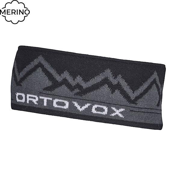 Čelenka ORTOVOX Peak Headband black raven 2026 - 1