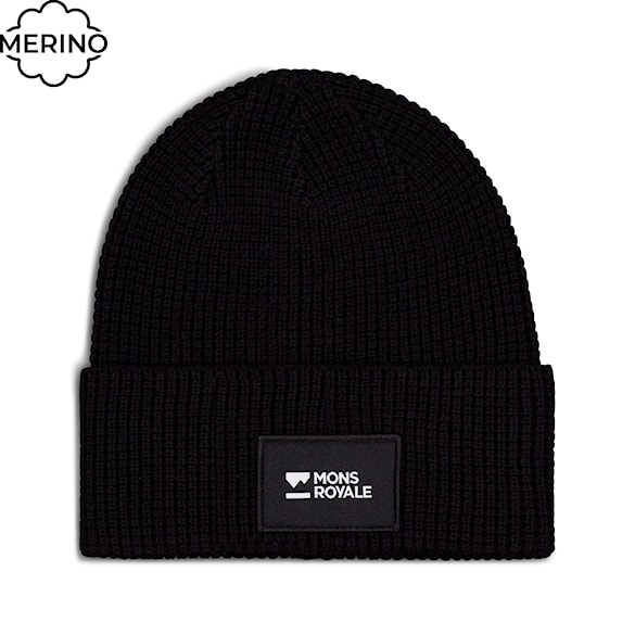 Beanie Mons Royale Bluff Merino black 2026 - 1