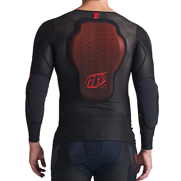 Chránič chrbtice na bicykel Troy Lee Designs Stage Ghost D3O LS Baselayer solid black - 2