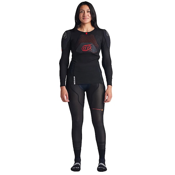 Chránič páteře na kolo Troy Lee Designs Stage Ghost D3O LS Baselayer solid black - 5