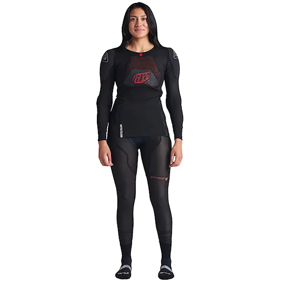 Chránič chrbtice na bicykel Troy Lee Designs Stage Ghost D3O LS Baselayer solid black - 5