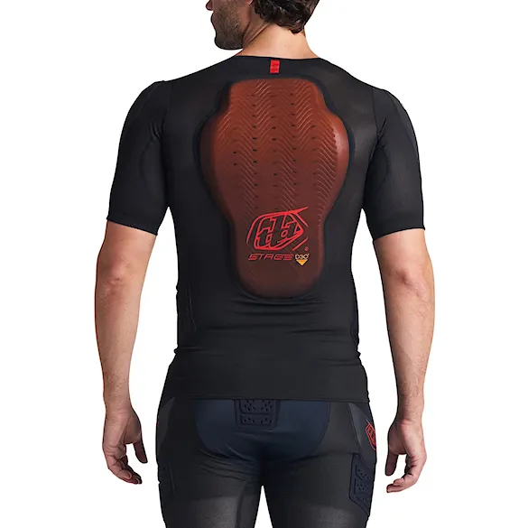 Chránič chrbtice na bicykel Troy Lee Designs Stage Ghost D3O SS Baselayer solid black - 2