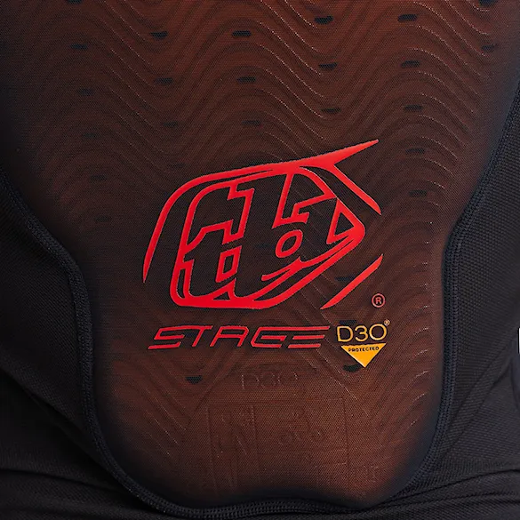 Bike Back Protector Troy Lee Designs Stage Ghost D3O Vest Baselayer solid black - 12