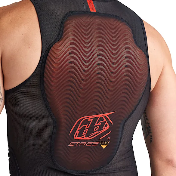 Bike Back Protector Troy Lee Designs Stage Ghost D3O Vest Baselayer solid black - 14