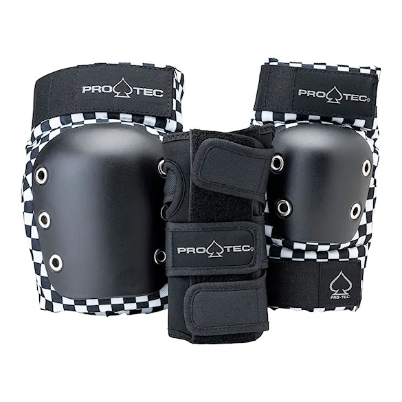 Ochraniacze kolan na deskorolkę Pro-Tec Street Gear Junior 3 Pack checker - 1