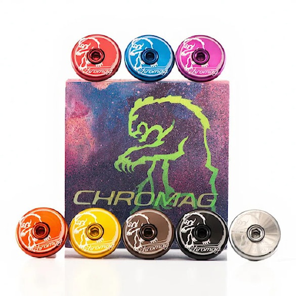 Viečko hlavového zloženia Chromag Top Cap red - 4