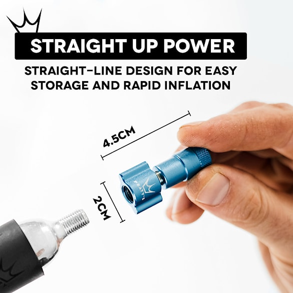 CO2 pumpa Peaty's Holeshot CO2 Tyre Inflator - Road & Gravel navy - 3