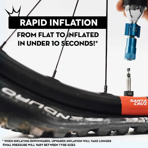 CO2 pumpa Peaty's Holeshot CO2 Tyre Inflator - Road & Gravel navy - 5