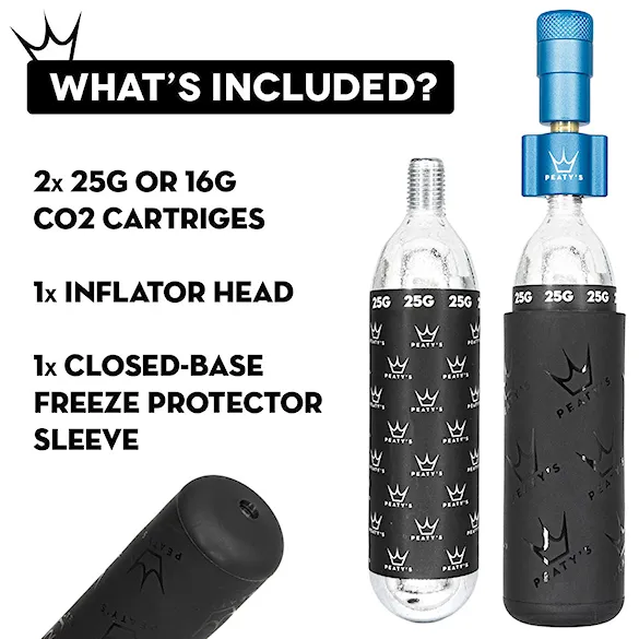 CO2 pumpa Peaty's Holeshot CO2 Tyre Inflator - Road & Gravel navy - 7