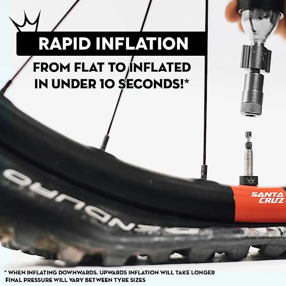 CO2 pumpa Peaty's Holeshot CO2 Tyre Inflator - MTB slate - 3