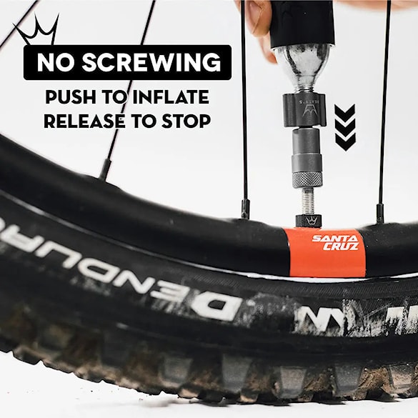 CO2 pumpa Peaty's Holeshot CO2 Tyre Inflator - MTB slate - 5