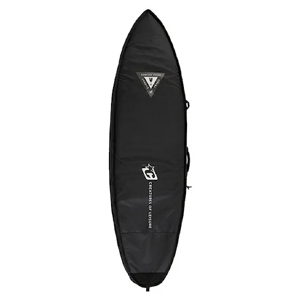 Surfboard Bag Creatures Shortboard Double DT2.0 7'1" black silver - 2