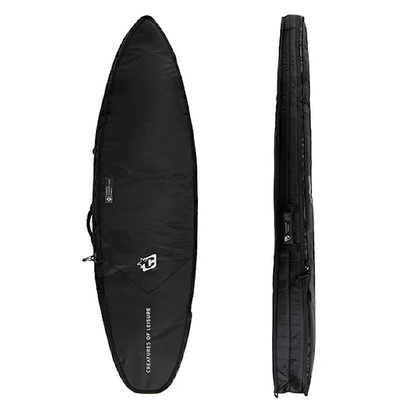 Surfboard Bag Creatures Shortboard Double DT2.0 7'1" black silver - 1