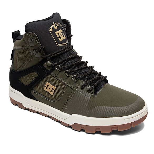 Zimní boty DC Pure High-Top WR olive/black 2019 - 1