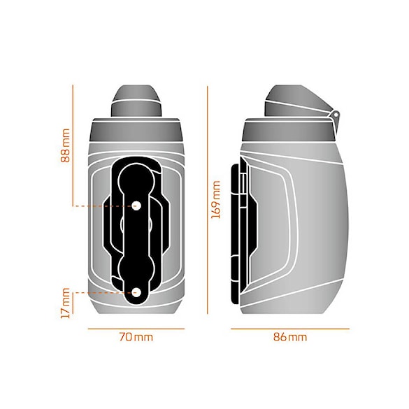 Fľaša na bicykel Fidlock Bottle Twist 450 dark - 3