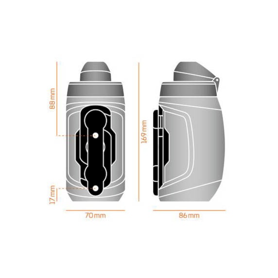 Fľaša na bicykel Fidlock Bottle Twist 450 Set dark - 10