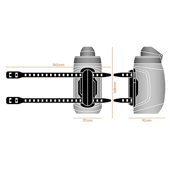 Bidon do roweru Fidlock Bottle Twist 450 Set + Uni Base dark - 4