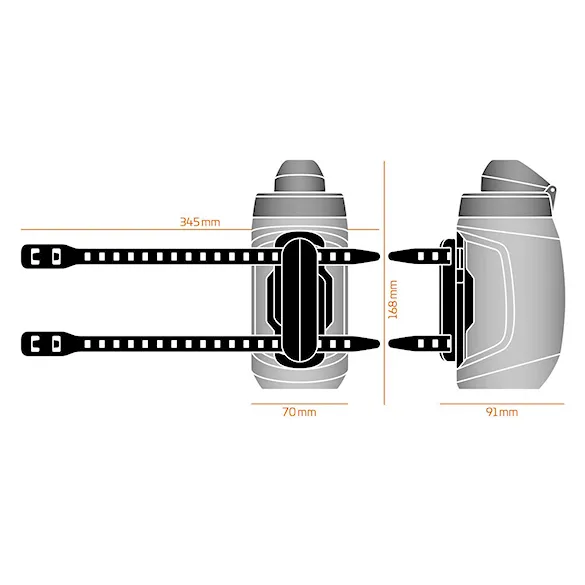Bidon do roweru Fidlock Bottle Twist 450 Set + Uni Base dark - 4