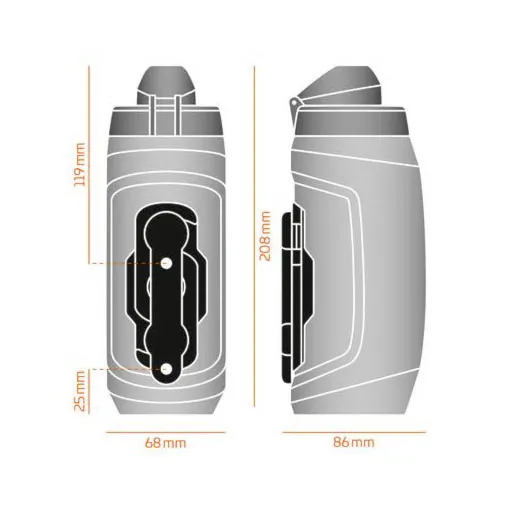 Bike bottle Fidlock Bottle Twist 590 Set dark - 2