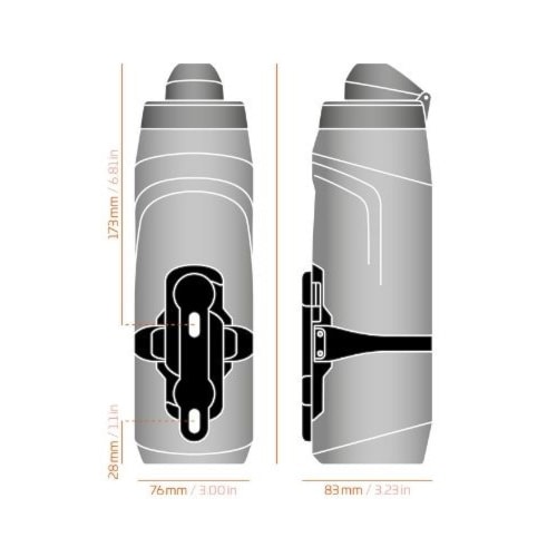 Bidon do roweru Fidlock Bottle Twist 800 Set clear - 2