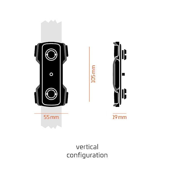 Bottle Holder Fidlock Uni Tex Base Multi black - 8