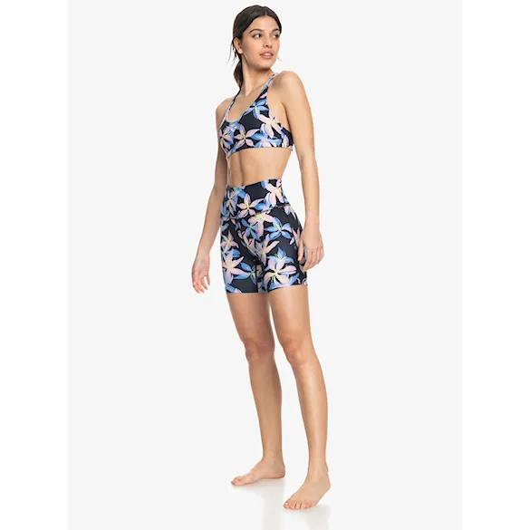 Fitness kraťasy Roxy Heart Into It Biker Printed anthracite kiss 2024 - 3