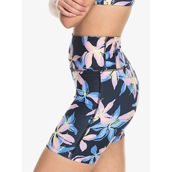 Fitness kraťasy Roxy Heart Into It Biker Printed anthracite kiss 2024 - 4