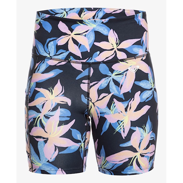 Fitness kraťasy Roxy Heart Into It Biker Printed anthracite kiss 2024 - 5