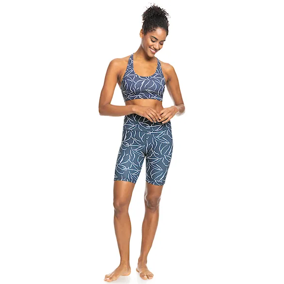 Fitness Shorts Roxy Keep Loving Love Printed mood indigo tropical mood 2022 - 4