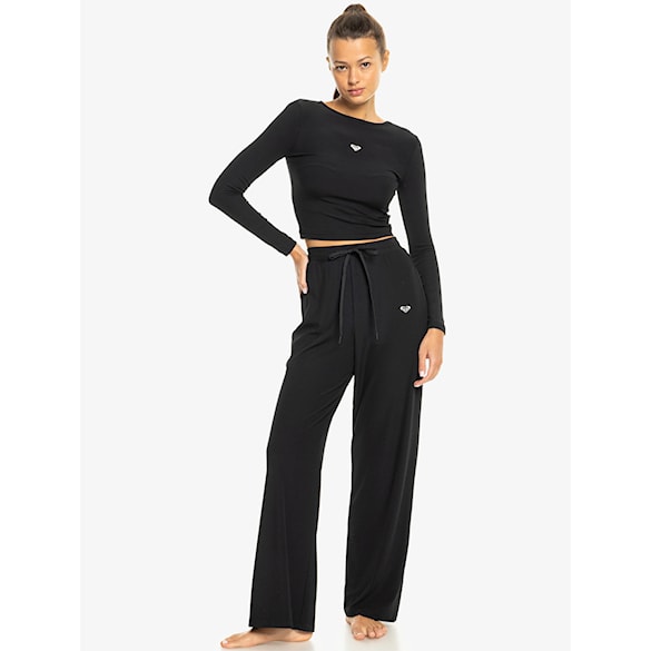 Fitness legíny Roxy Rise & Vibe Rib Wide Leg Pants anthracite 2025 - 4