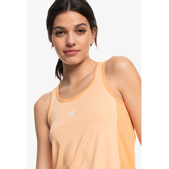 Fitness tílko Roxy Pure Pursuit Mesh Tank peach fuzz 2024 - 9