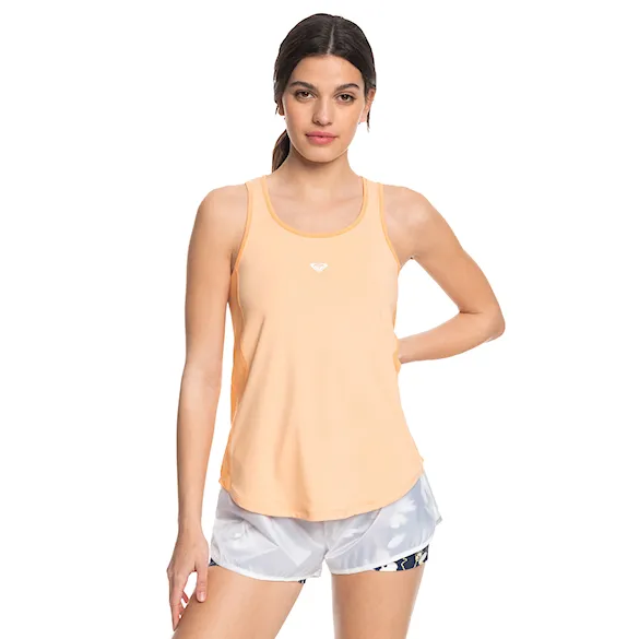 Fitness Tank Top Roxy Pure Pursuit Mesh Tank peach fuzz 2024 - 1
