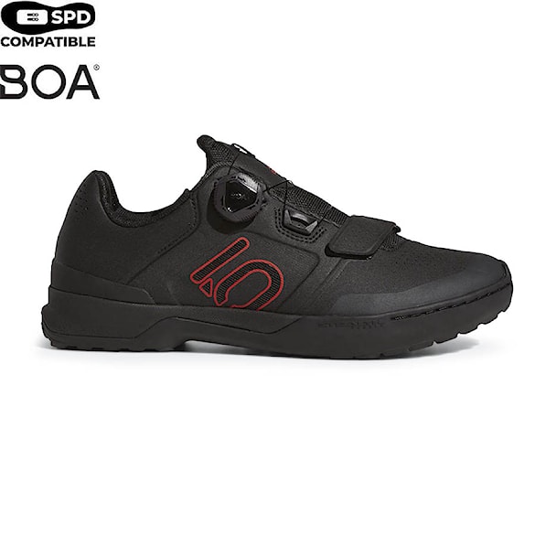 Bike topánky Five Ten Kestrel Pro Boa black/red/grey 2022 - 1