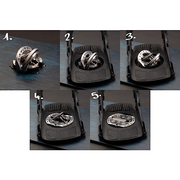 Dysk do wiązań Nidecker Easy Lock Rental Disk black 2023 - 2