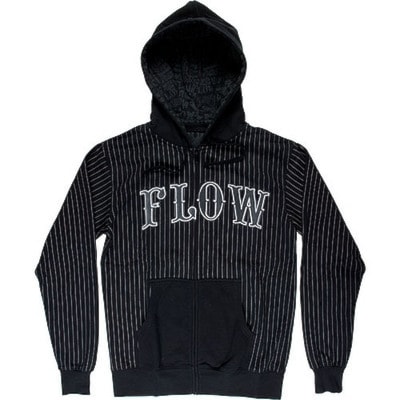Bike mikina Flow Pinstripe black - 1