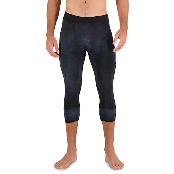 Spodky ¾ Mons Royale Cascade Merino Flex 200 3/4 Legg black acid wash 2024 - 1