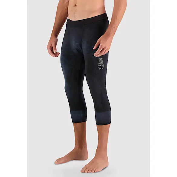 Underpants ¾ Mons Royale Cascade Merino Flex 200 3/4 Legg black acid wash 2024 - 2