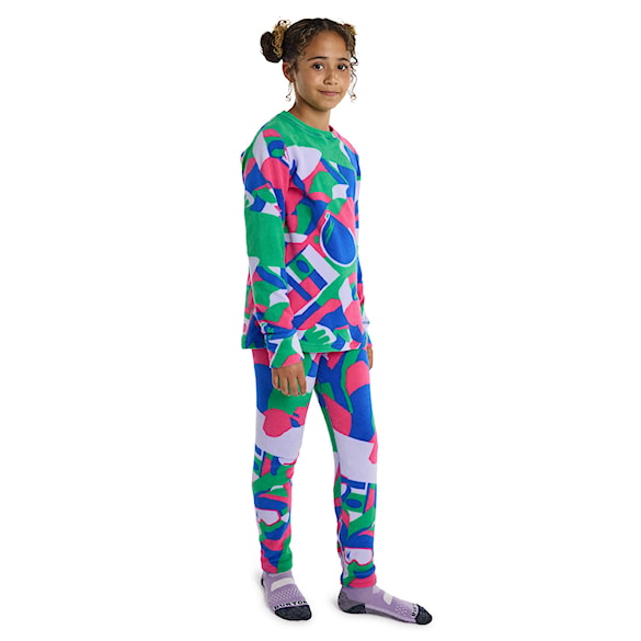 Sada funkčního prádla Burton Kids Heavyweight Fleece Set multi cosmoblock 2024 - 3