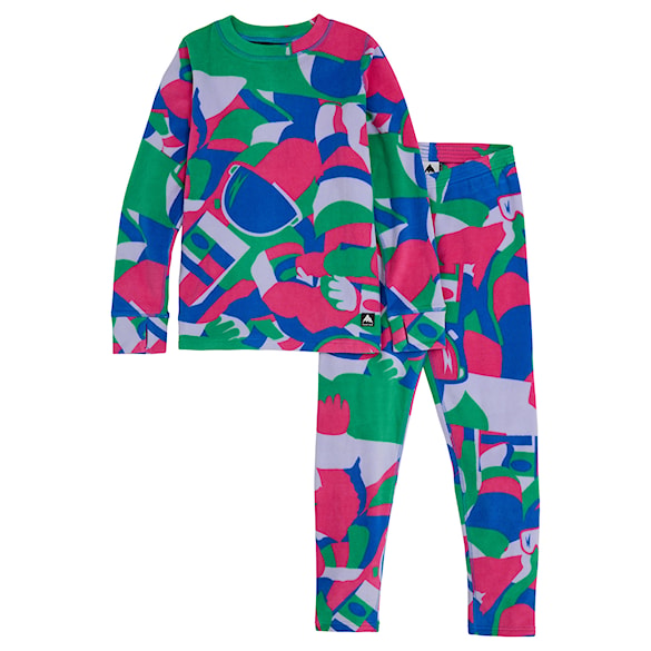 Sada funkčního prádla Burton Kids Heavyweight Fleece Set multi cosmoblock 2024 - 1