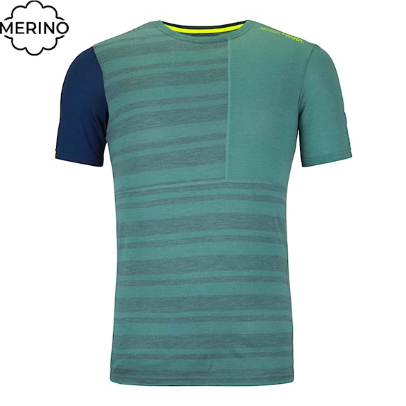 Tričko ORTOVOX 185 Rock'n'wool Short Sleeve arctic grey 2025 - 1